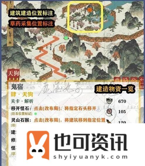 江南百景图鸡鸣山鬼宿关卡四天狗攻略